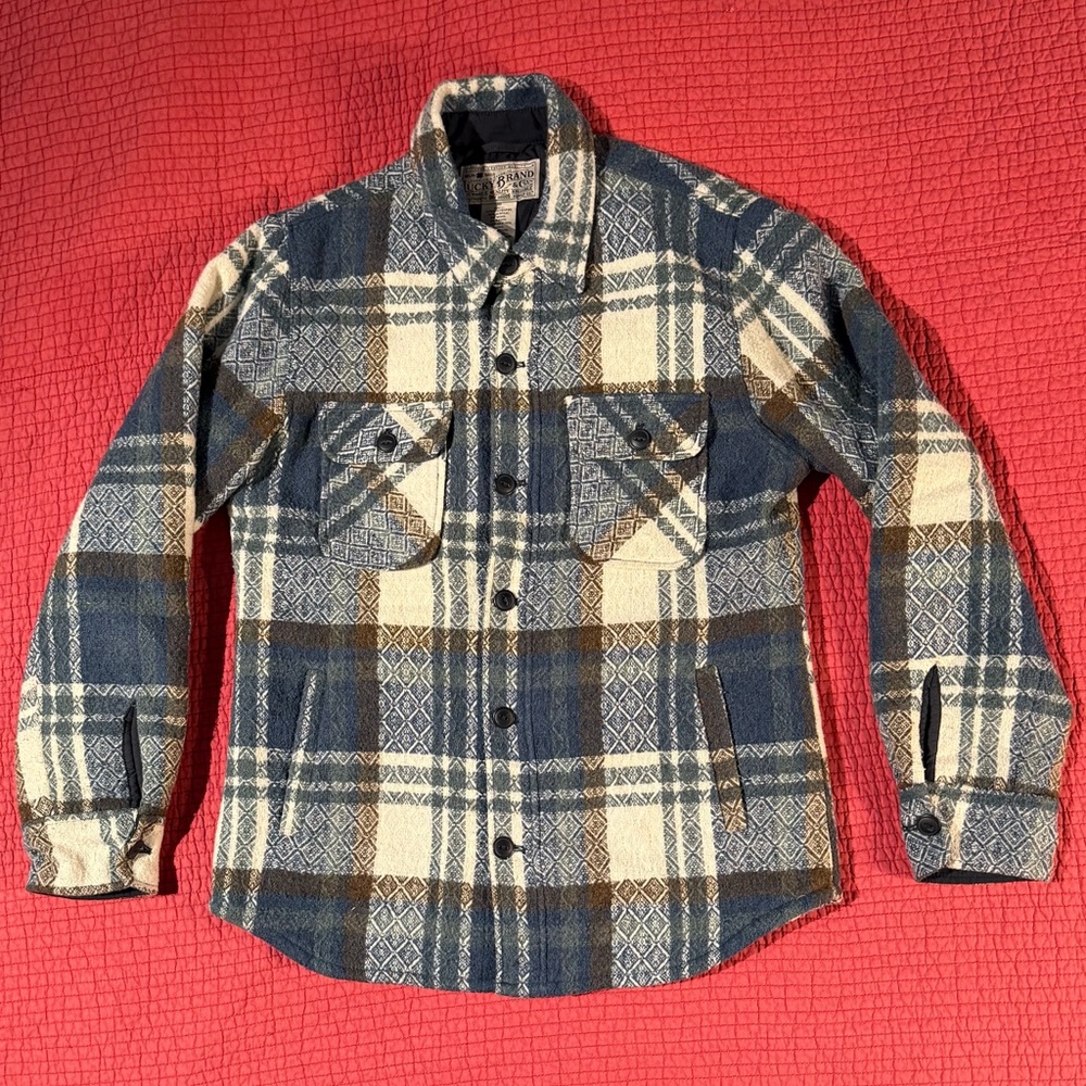 Lucky Brand Plaid Shirt Jacket